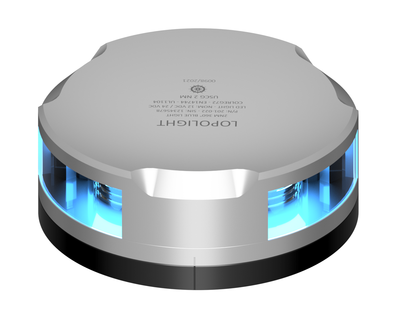 2nm 360° Blue Fuelling, silver w/FB base 2nm 360° Blue Fuelling, silver w/FB base